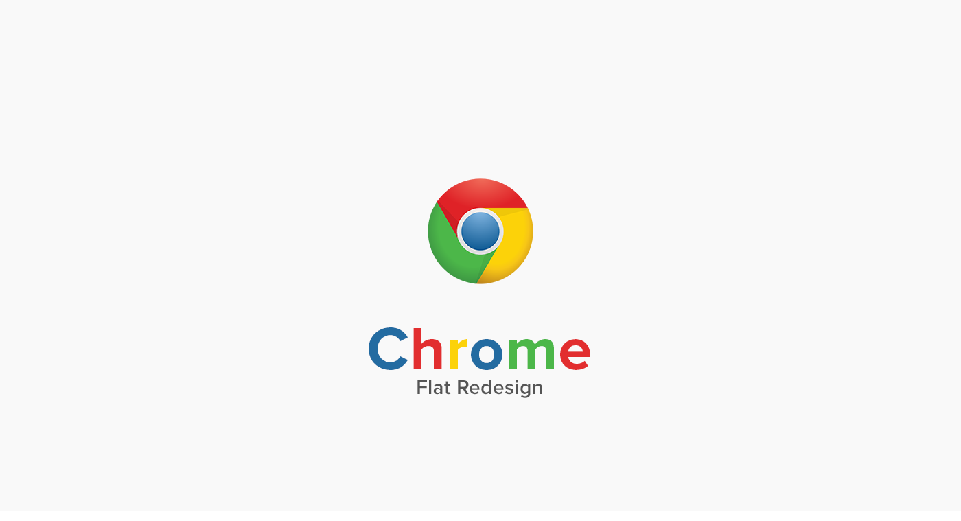 google chrome browser flat concept UI ux app minimal material