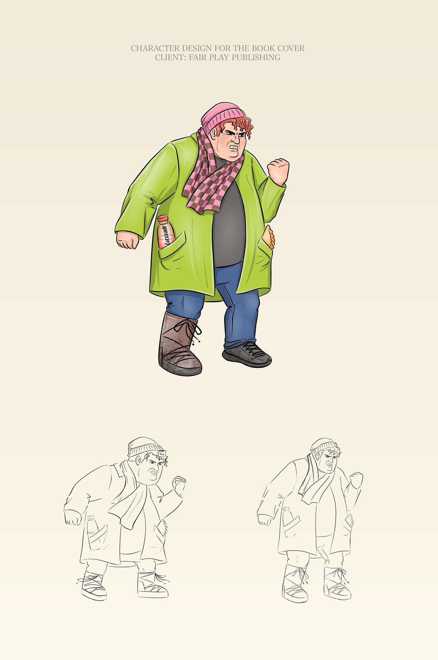 character design for the book cover