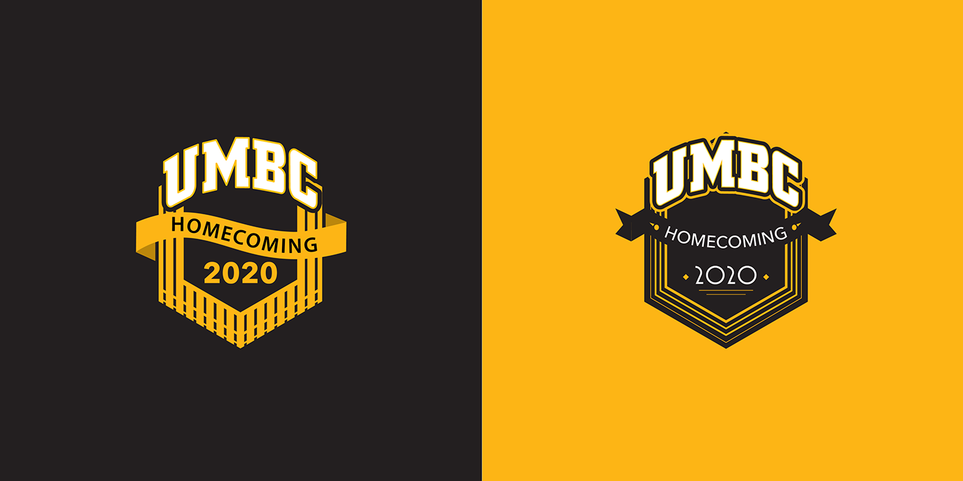 branding  concepts Homecoming logo umbc