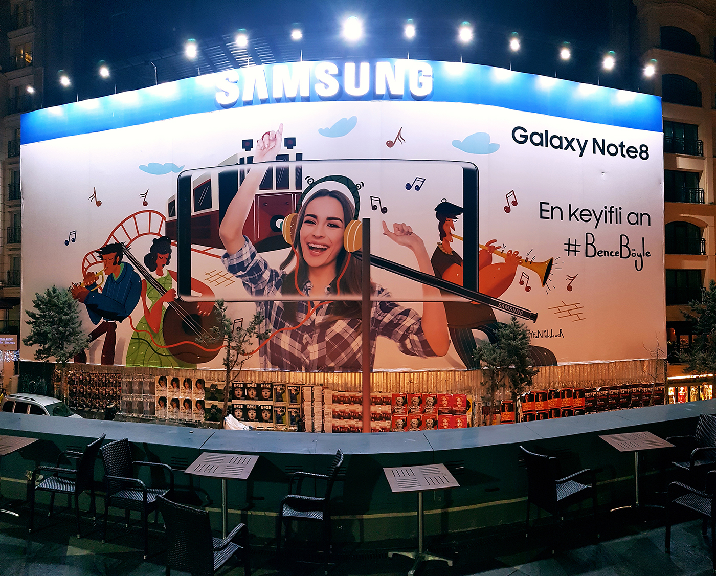Samsung new ILLUSTRATION  featured Global istanbul Project campaign smart phone Note8