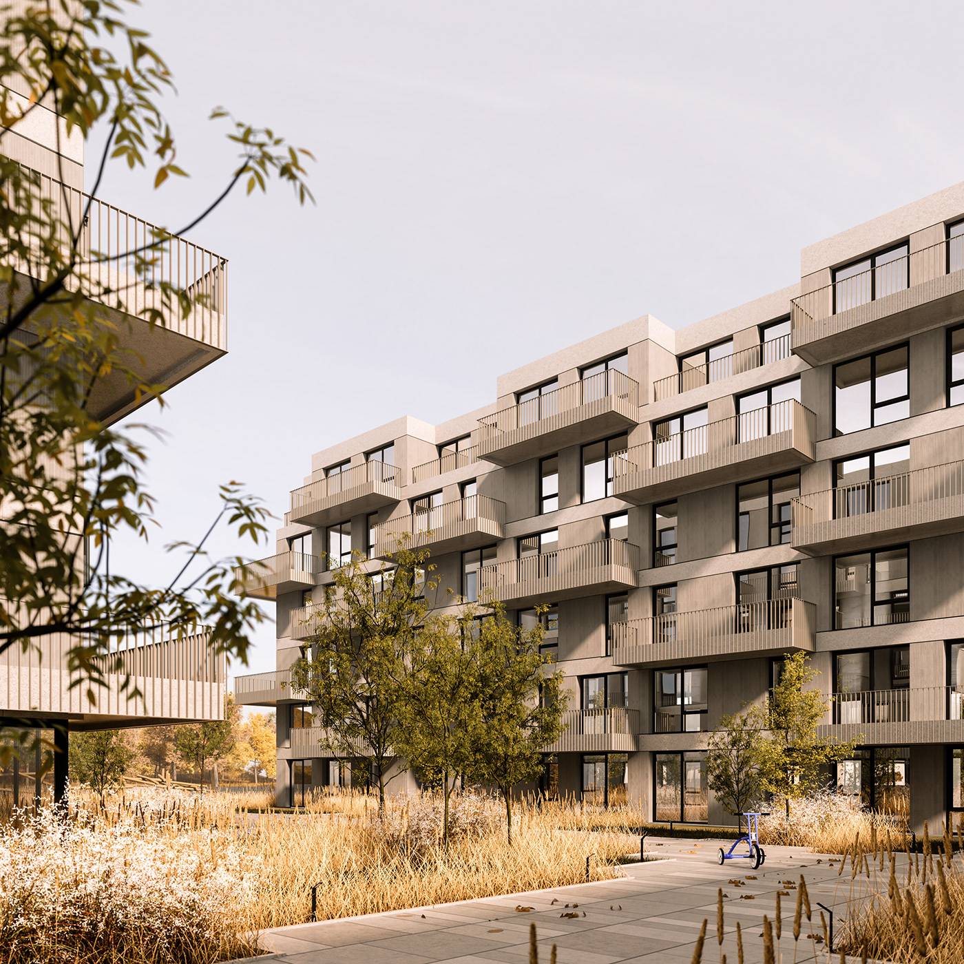apartment architecture housing Landscape Masterplan planning residential complex socialhousing Urban visualization