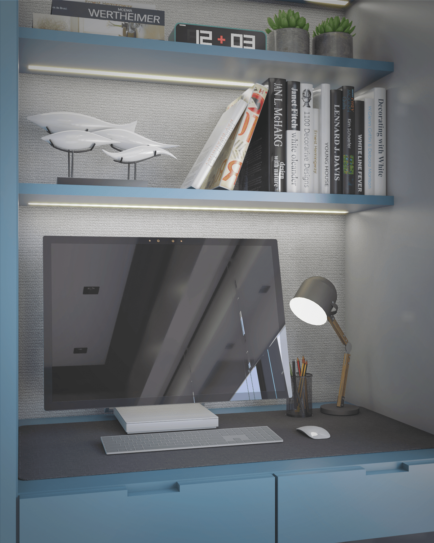 3D architecture archviz indoor interior design  Office Design Render SketchUP visualization vray