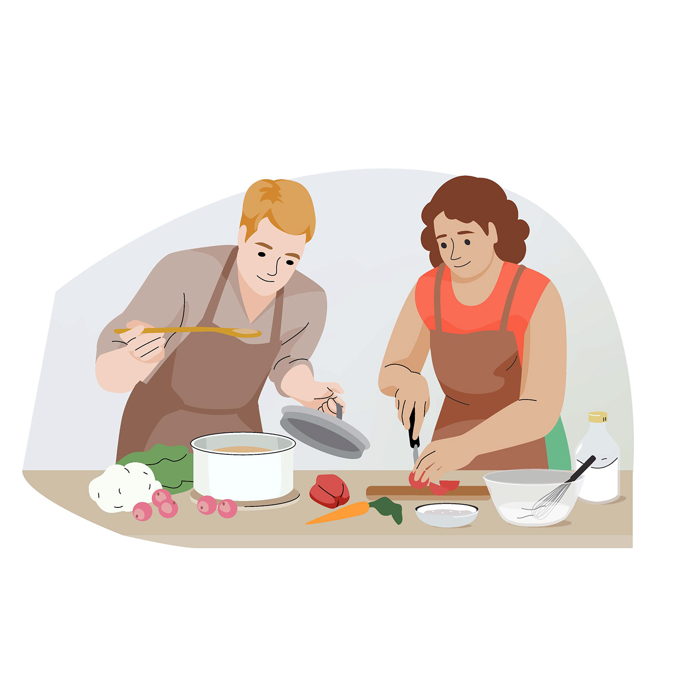 adobe illustrator app design artwork Character design  cooking digital illustration Drawing  Food  ILLUSTRATION  vector