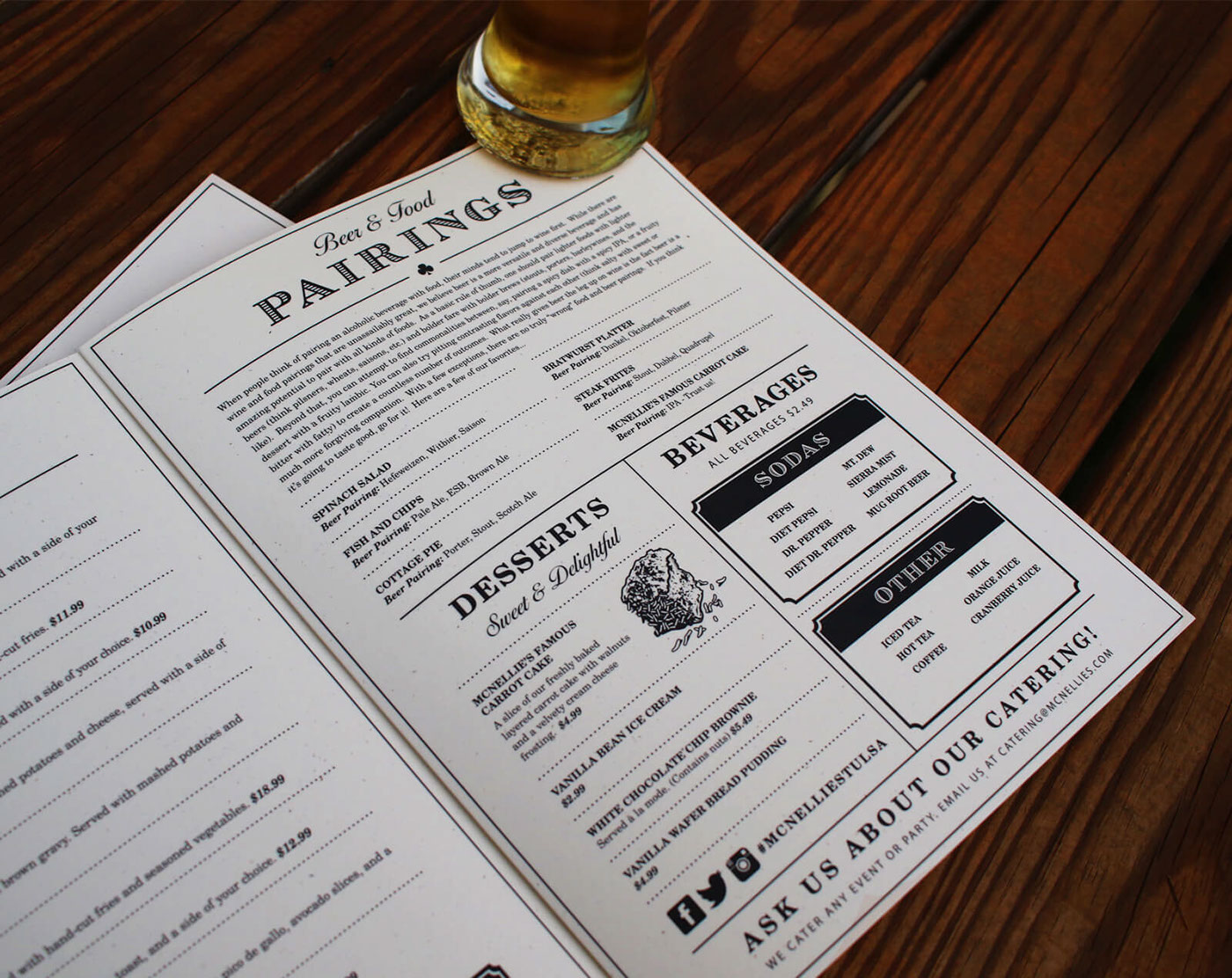 menu type illustrations restaurant beer pub Food 