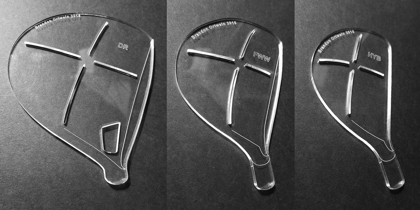 golf golf club design Golf Club Irons driver fairway hybrid templates acrylic