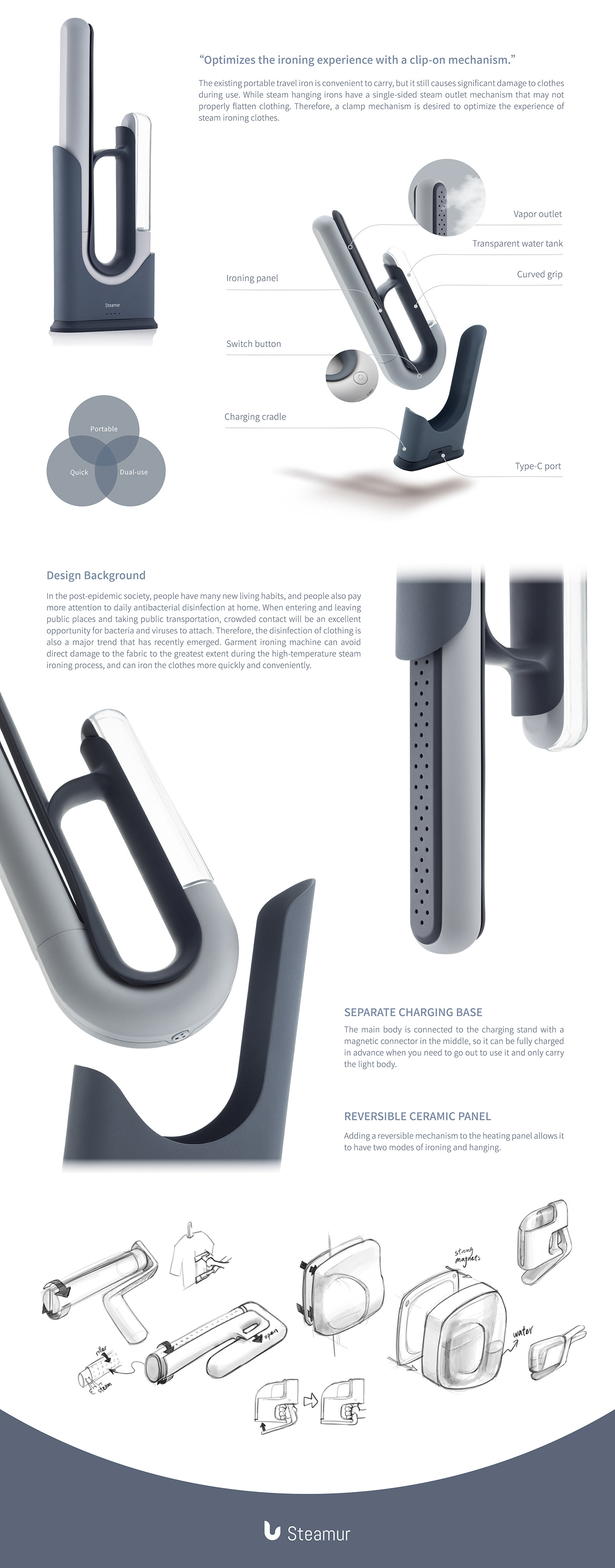 3D appliance design design industrial industrial design  iron product design  家電 工業設計 產品設計