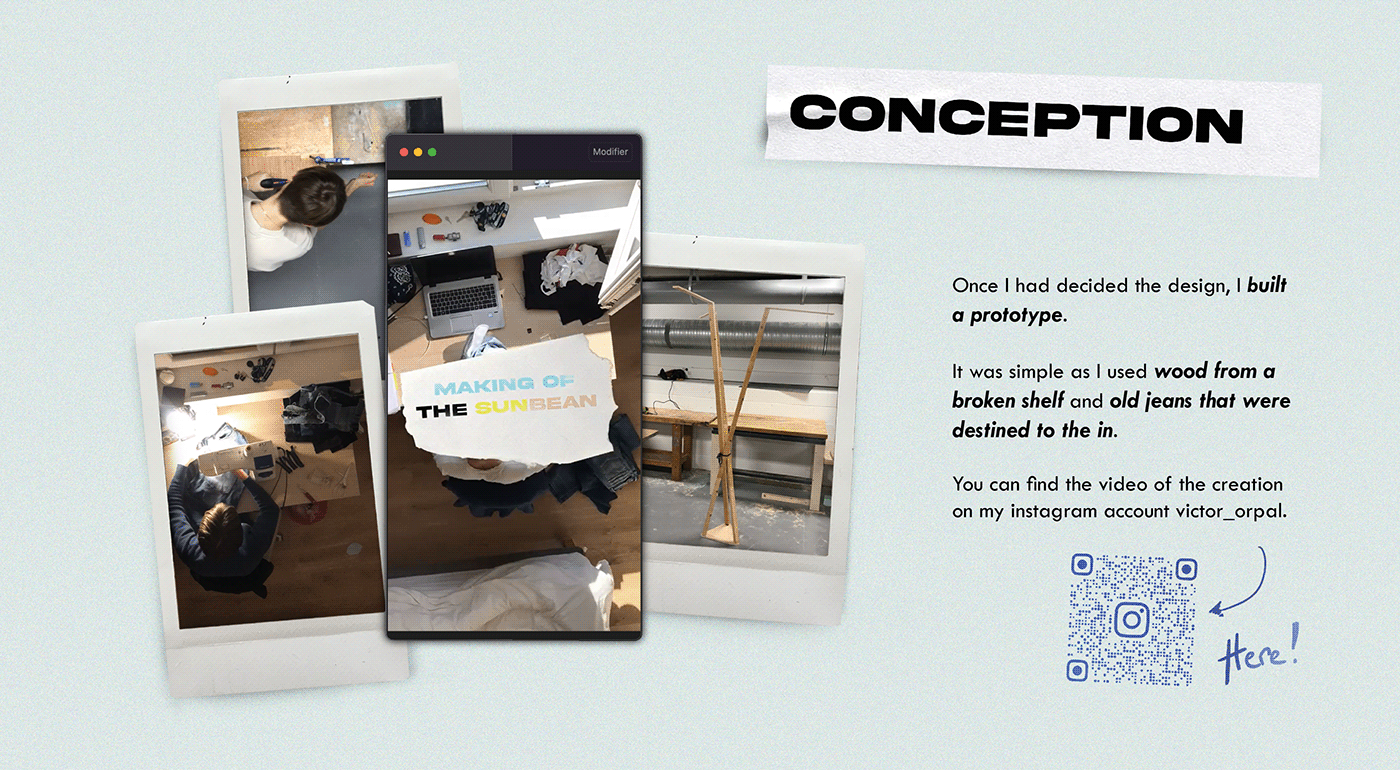 Conception design Mockup portfolio product prototype sketch upcycling
