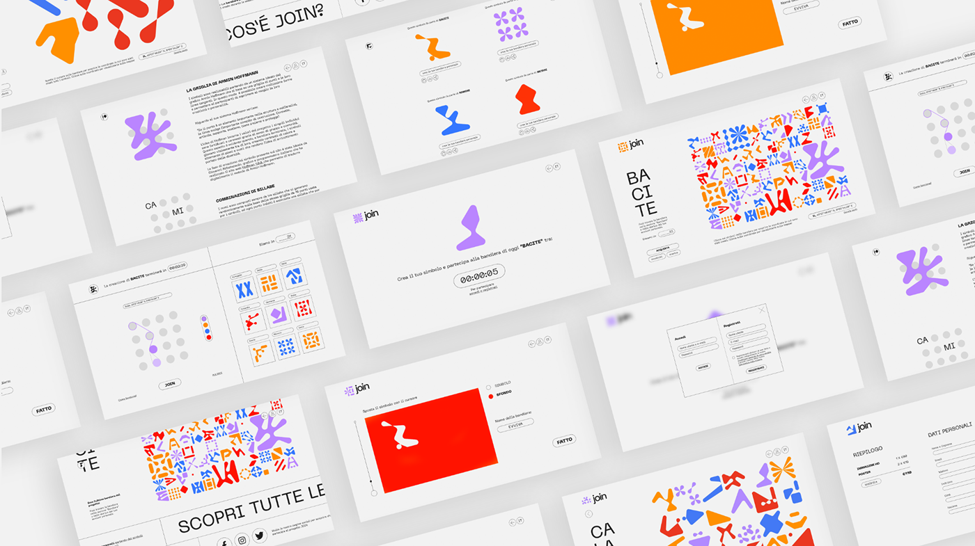 brand identity flag Hoffaman motion graphics  poster shapes social media thesis UI/UX Web Design 