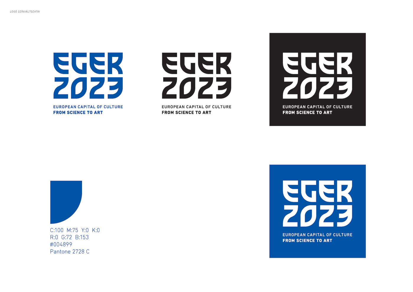 branding  identity eger eger2023 capital of culture graphic design  design logo Icon hungary