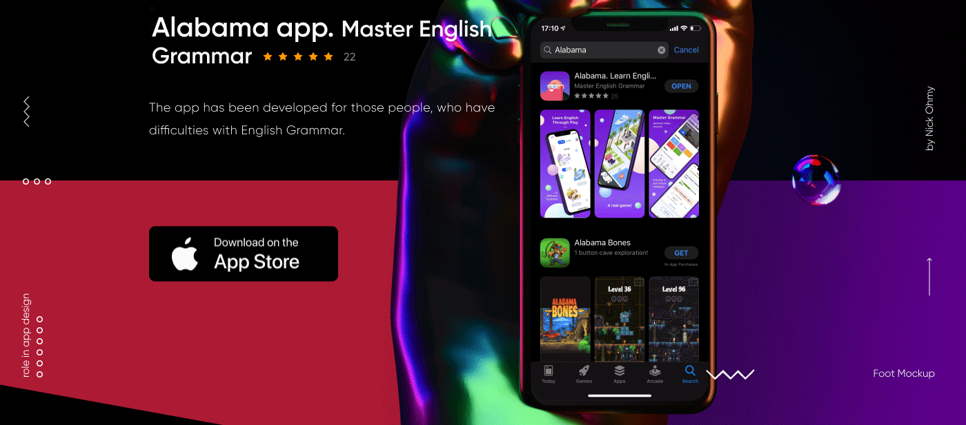 alabama app English Learning app game interface iOS App learning app product design  UI ui design ux UX design