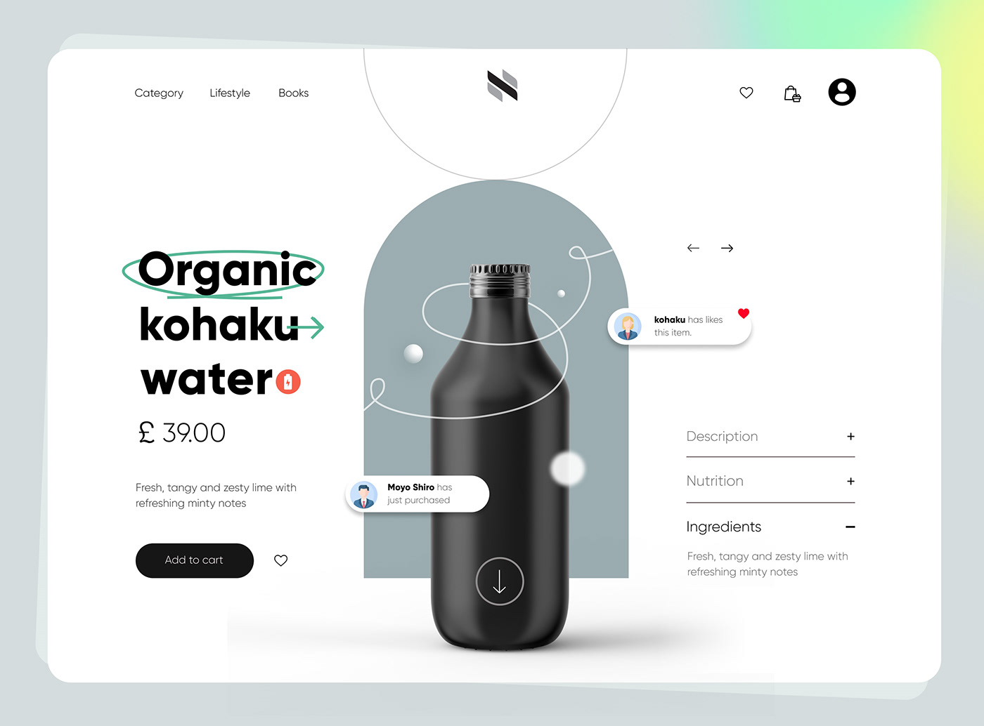 eCommerce UI product design  Product PAge Design Product page UI Shopify Design shopify ui