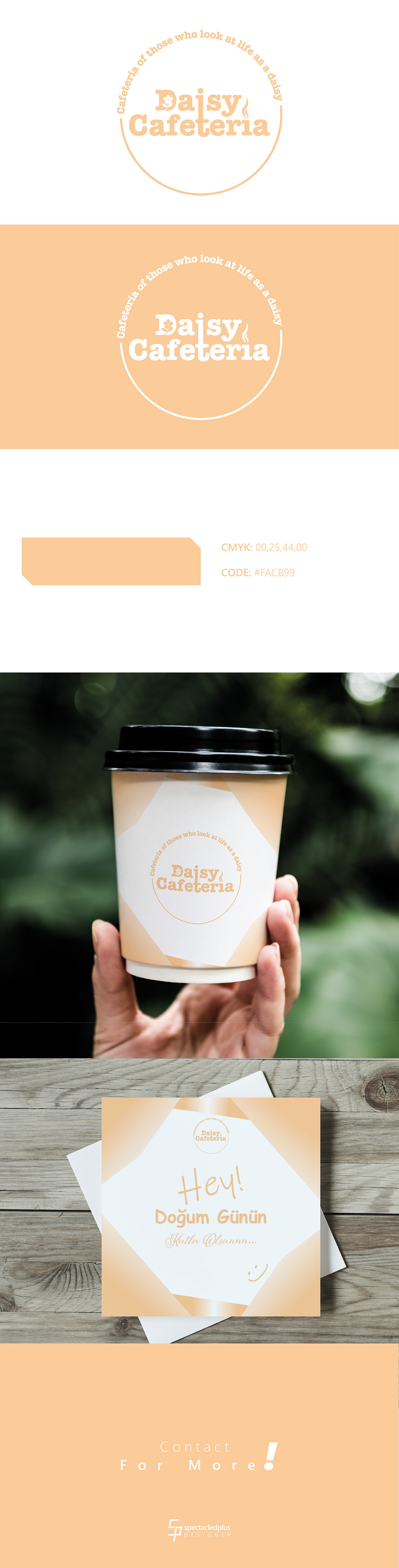 text logo Logo Design daisy cafeteria Coffee restaurant marketing   brand identity logo tasarımı