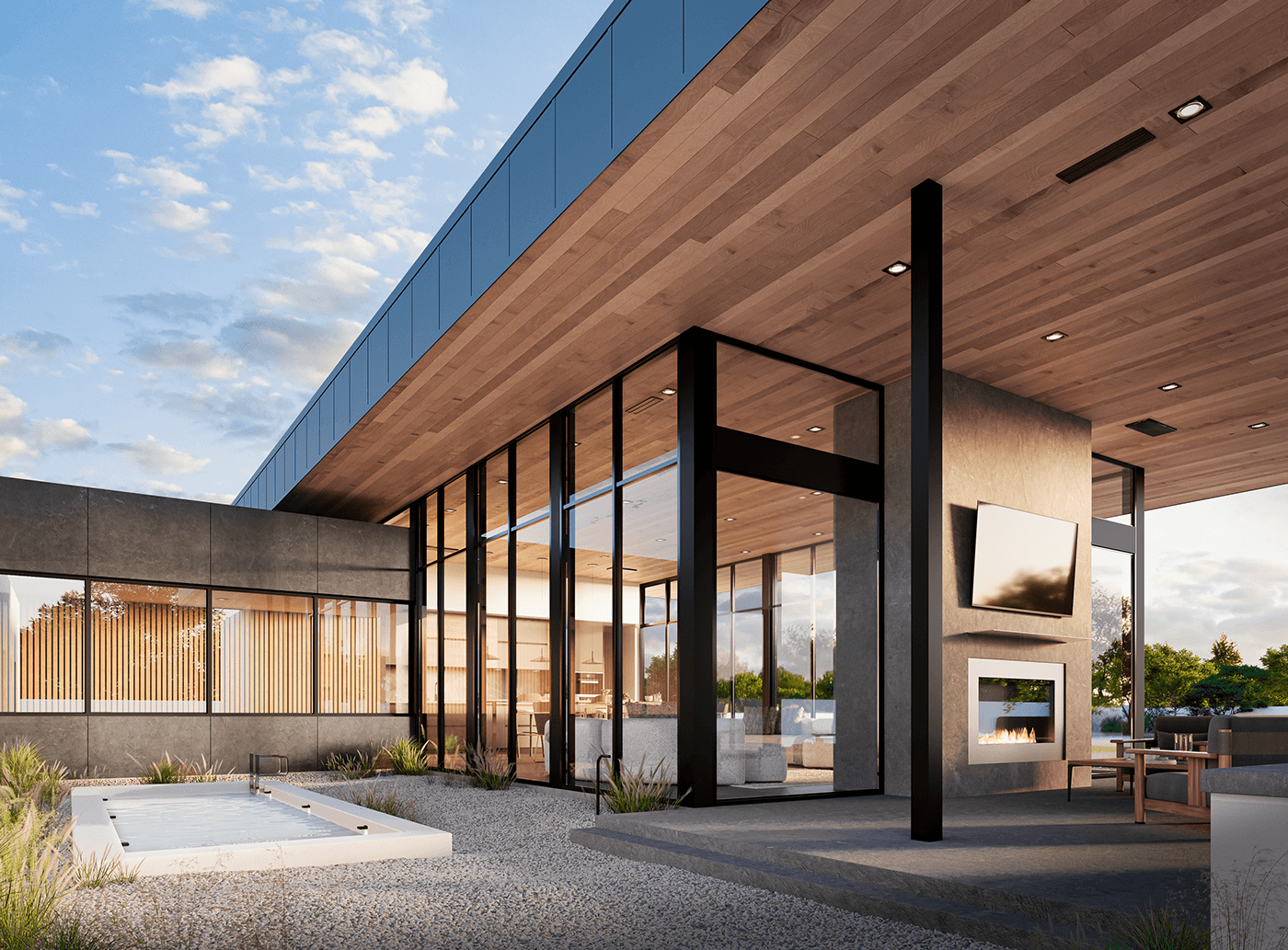 architecture exterior visualization Render 3ds max corona