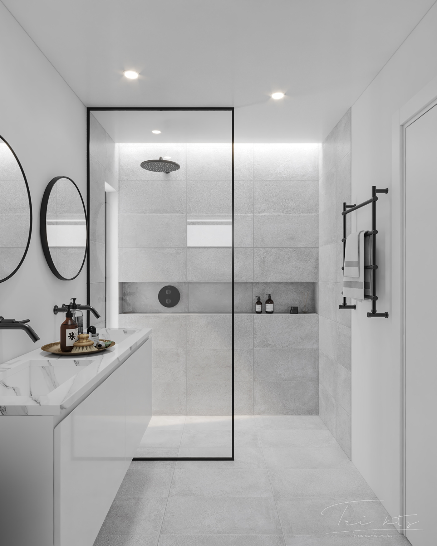3dsmax architect bathroom bathroom design interior design  rendering trikth trikts
