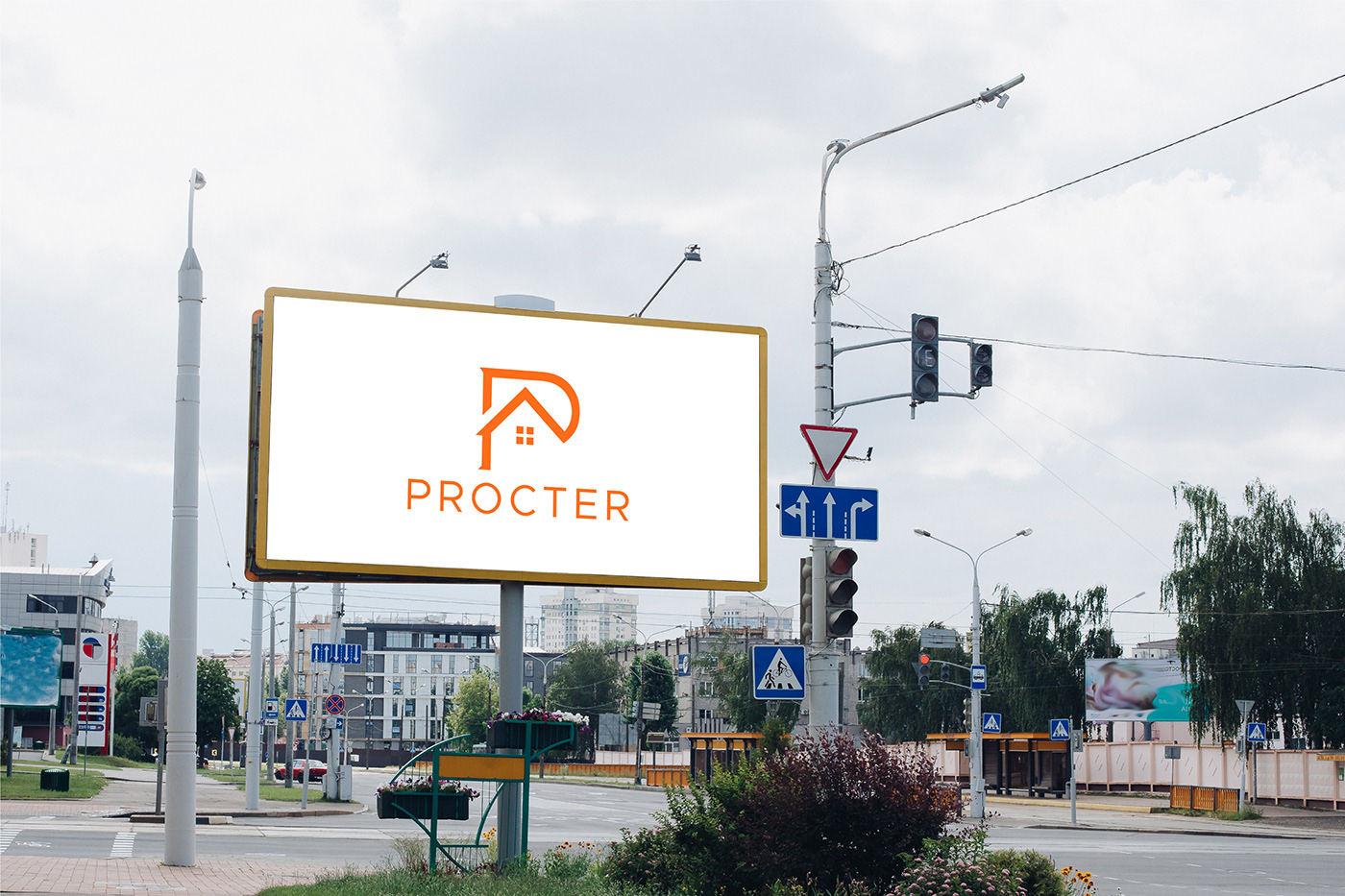 Procter Real Estate Logo design & identity Design