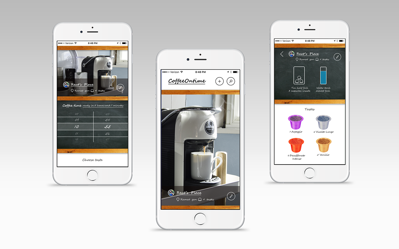 Coffee app design mobile espresso remote control