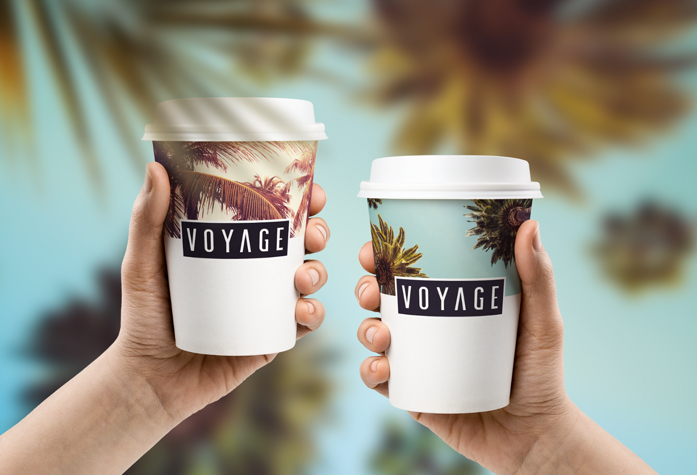graphic design  branding  logo hotel summer Voyage Hotels