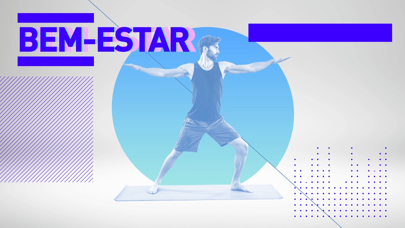 fitness Wellness television Opening tv motiongraphics Duotone gradient trend