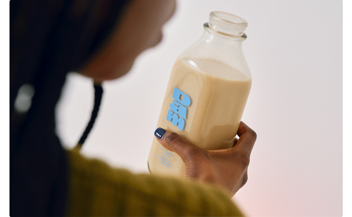 art art direction  blue branding  logo milk Packaging Photography  typography   vegan