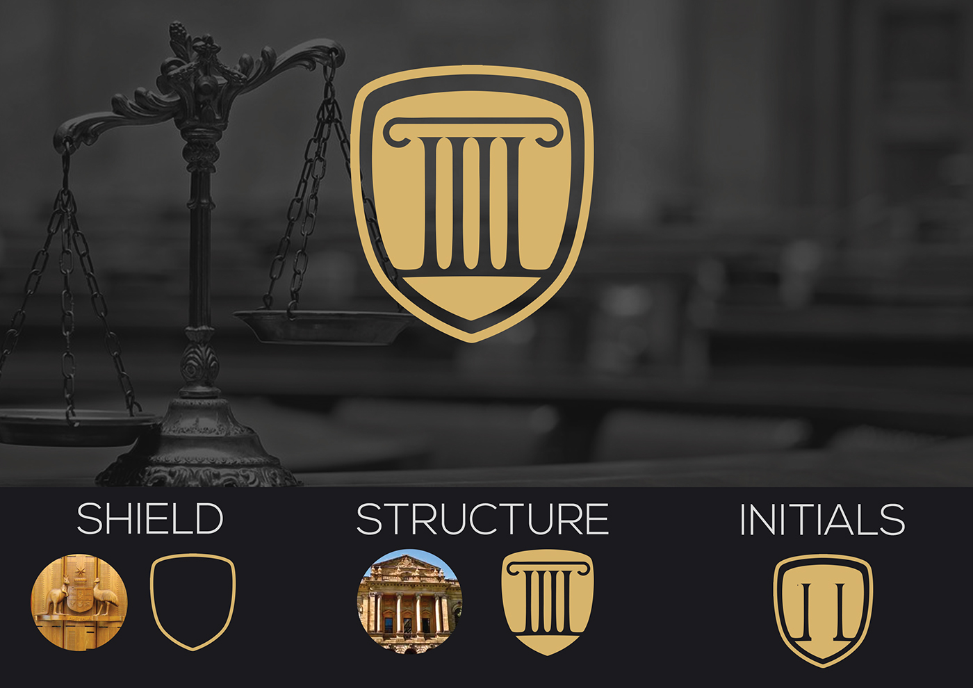 law firm logo law logo advocate logo L and L logo monogram minimal shield