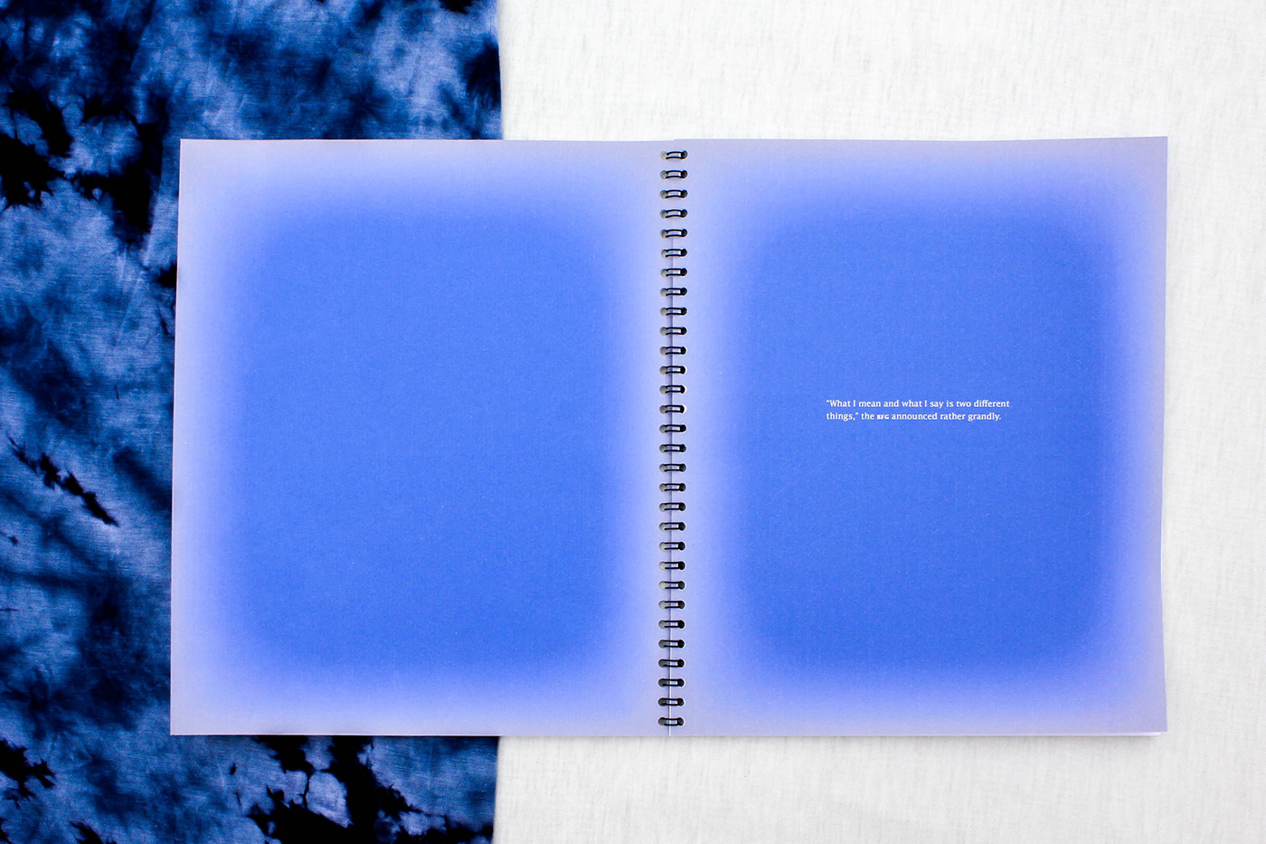 Roald Dahl gradient book wiro blue dream type typography   ILLUSTRATION  Spiral