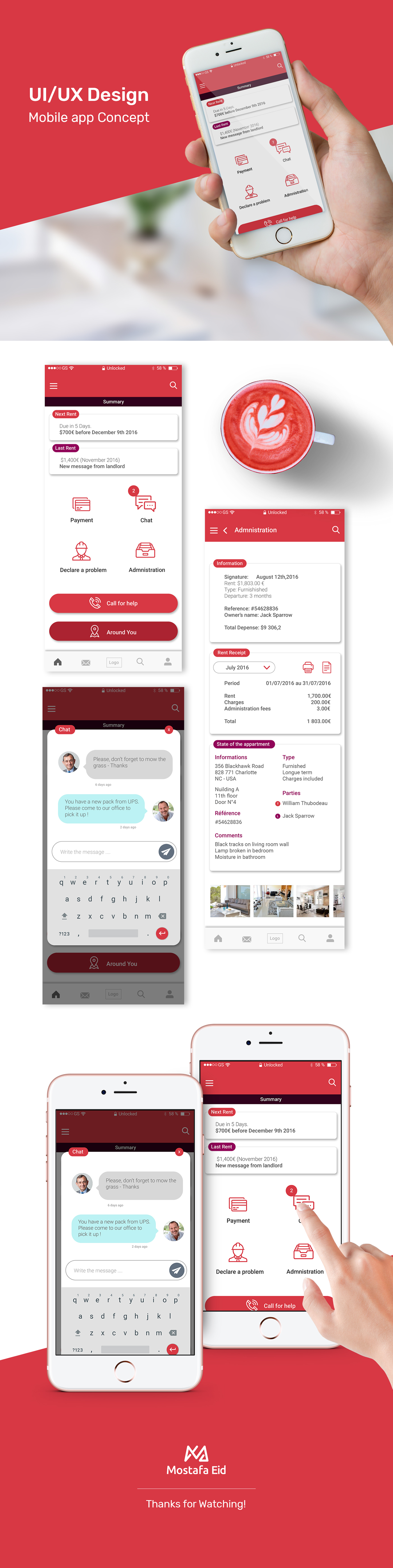 Interaction design  UI/UX Mobile app