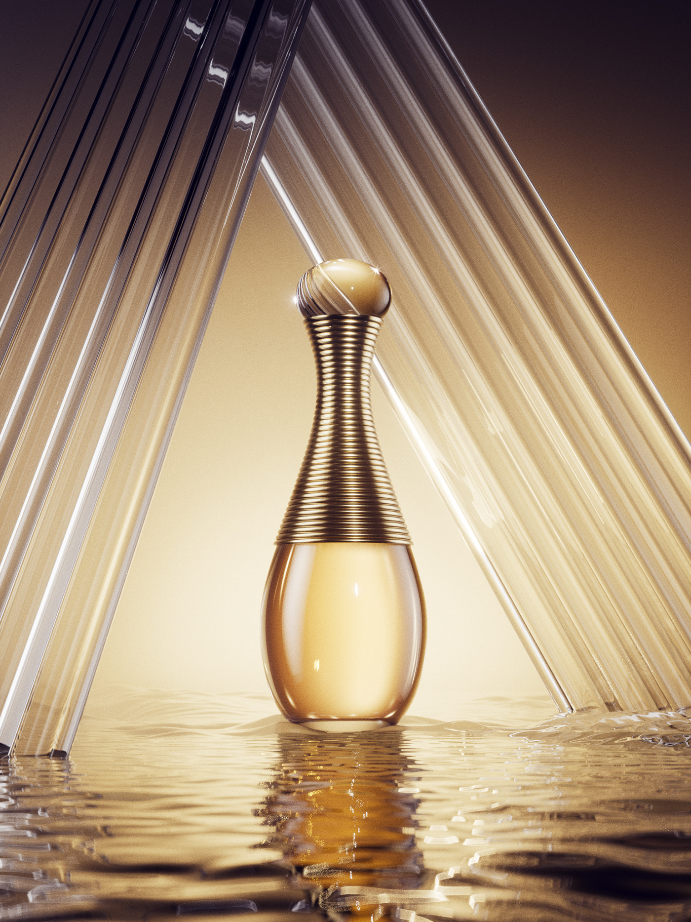 CGI 3D Render visualization perfume Dior product still life c4d octane