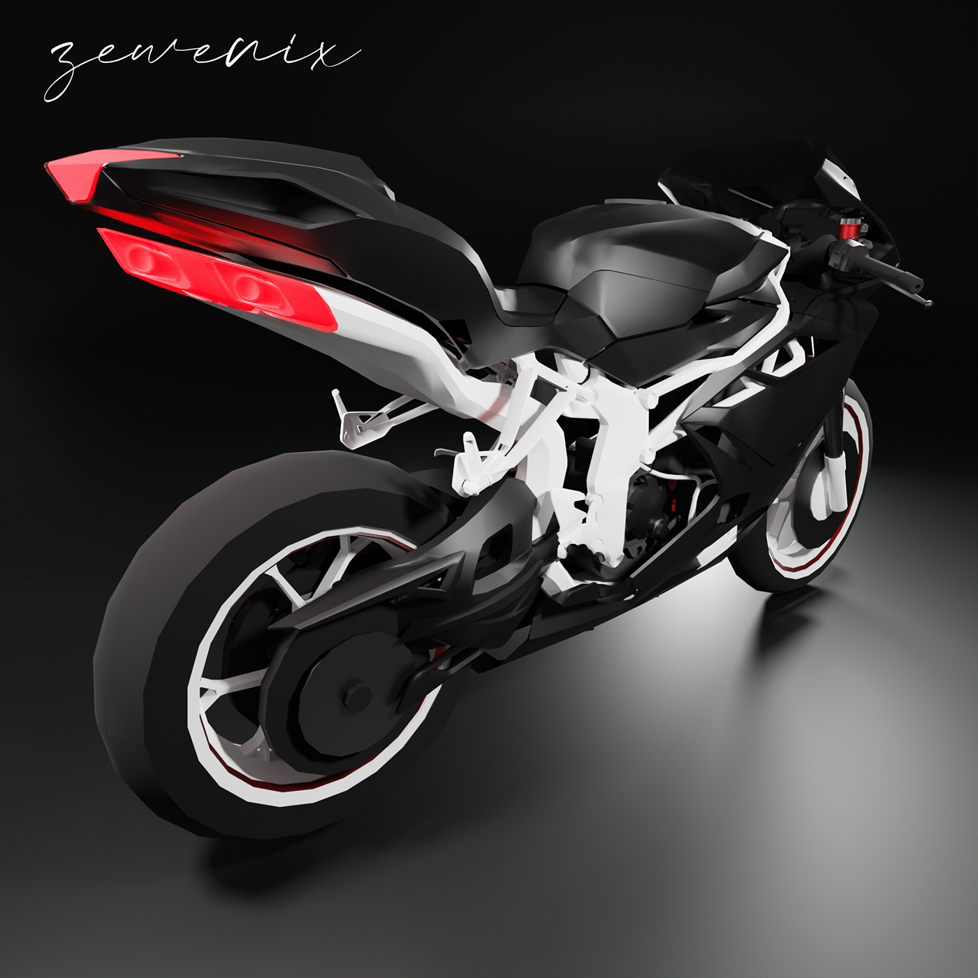 Vehicle 3D 3d modeling blender blender3d Bike