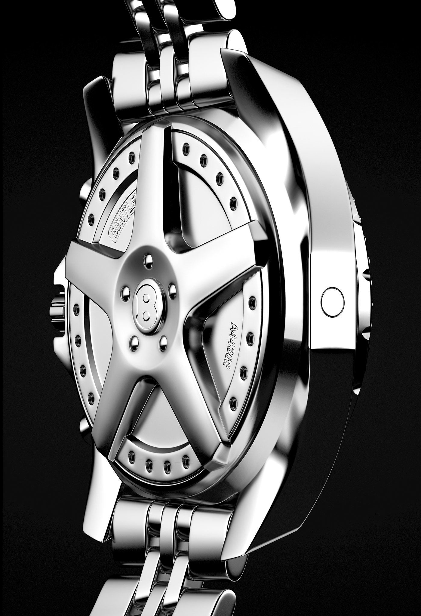 CGI Breitling visualisation cinema 4d watch premium