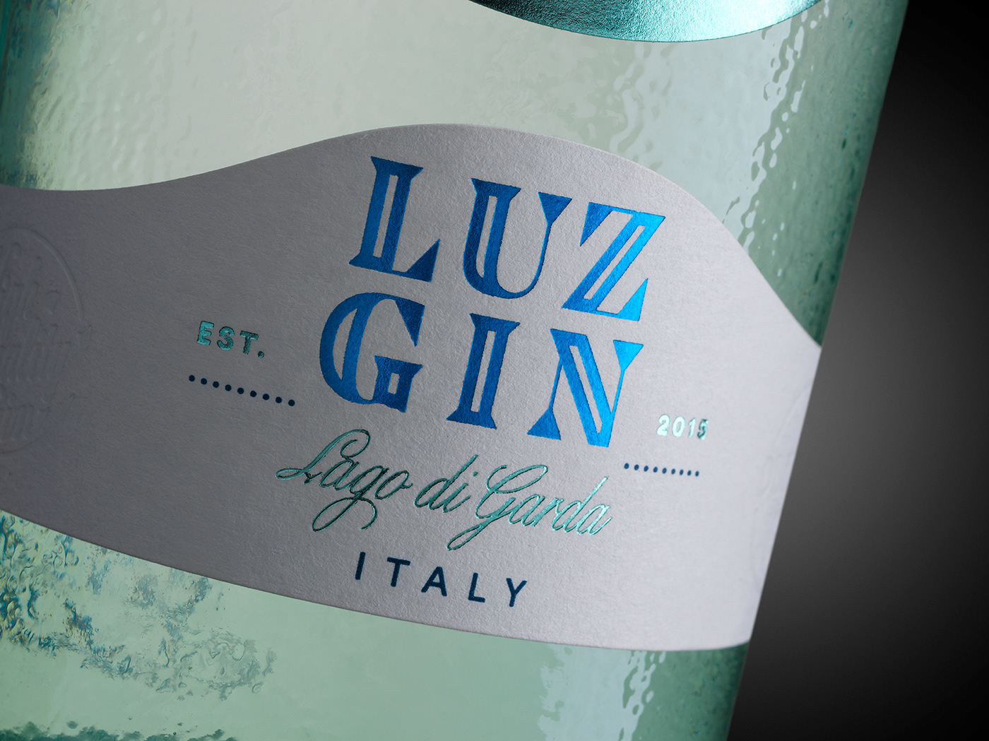 bottle detail gin Label Packaging Spirits