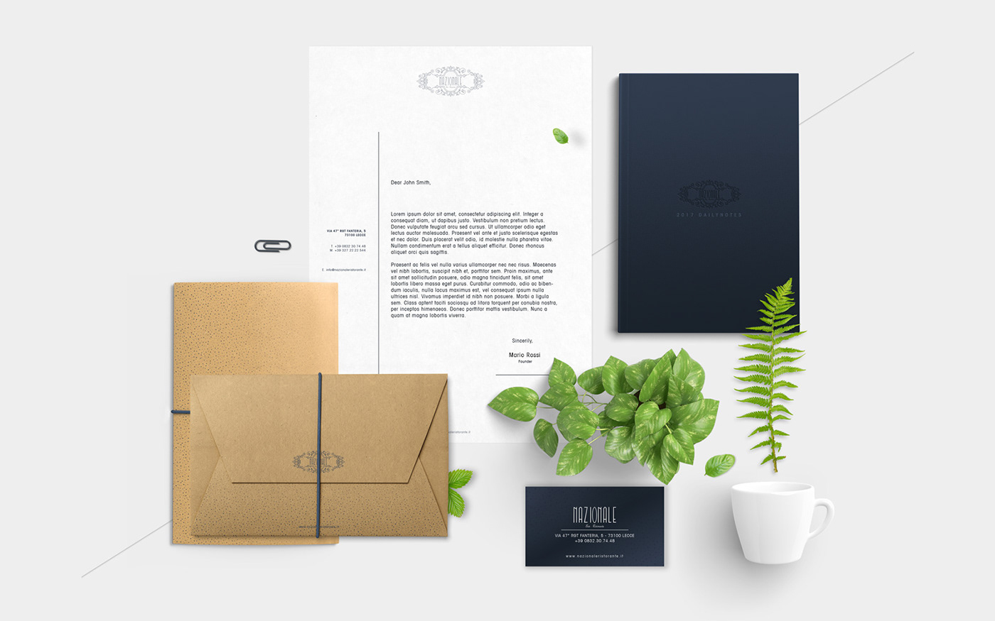 restaurant nazionale bar logo business Mockup Food  corporate cooking Lecce