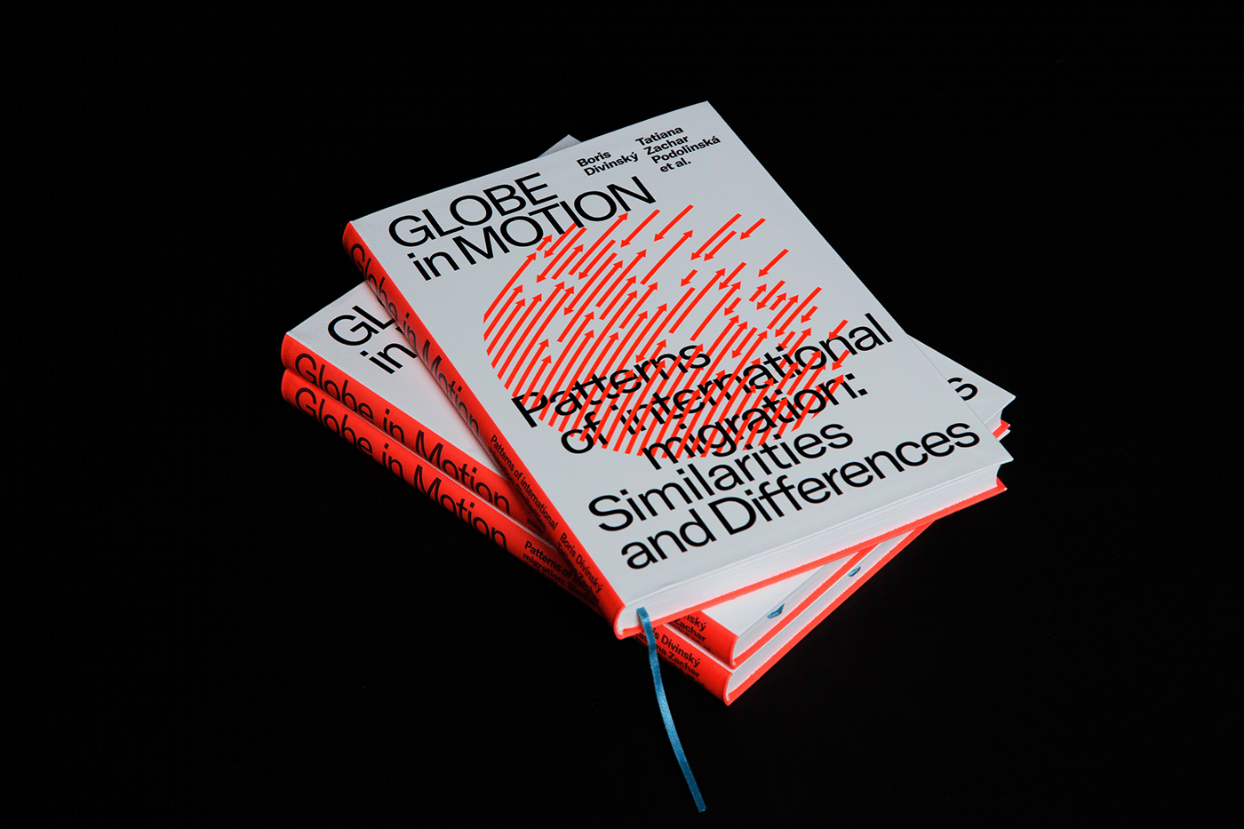 book design editorial design  globe graphic design  migration neon colors print design  publication studies
