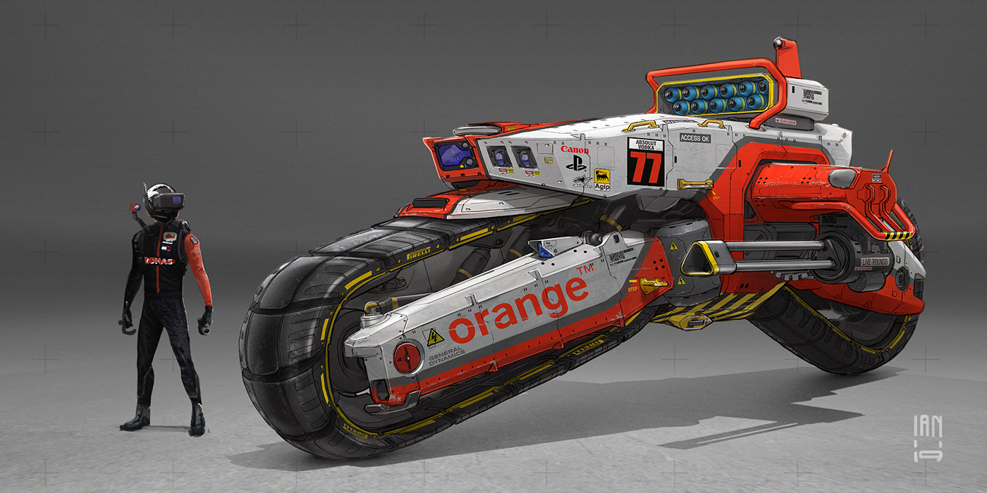 concept art racing series combat racing drone hard surface design mech Tank unmanned Vehicle Design weapon design