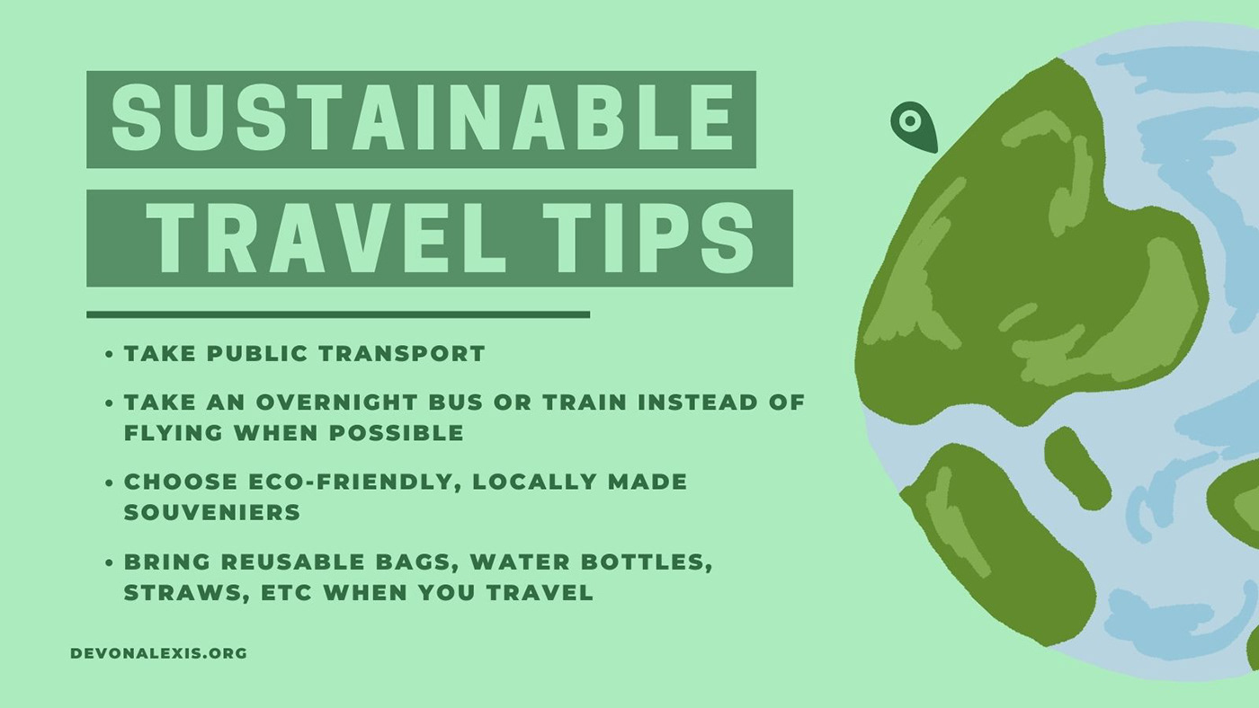 devon alexis sustainable travel tips