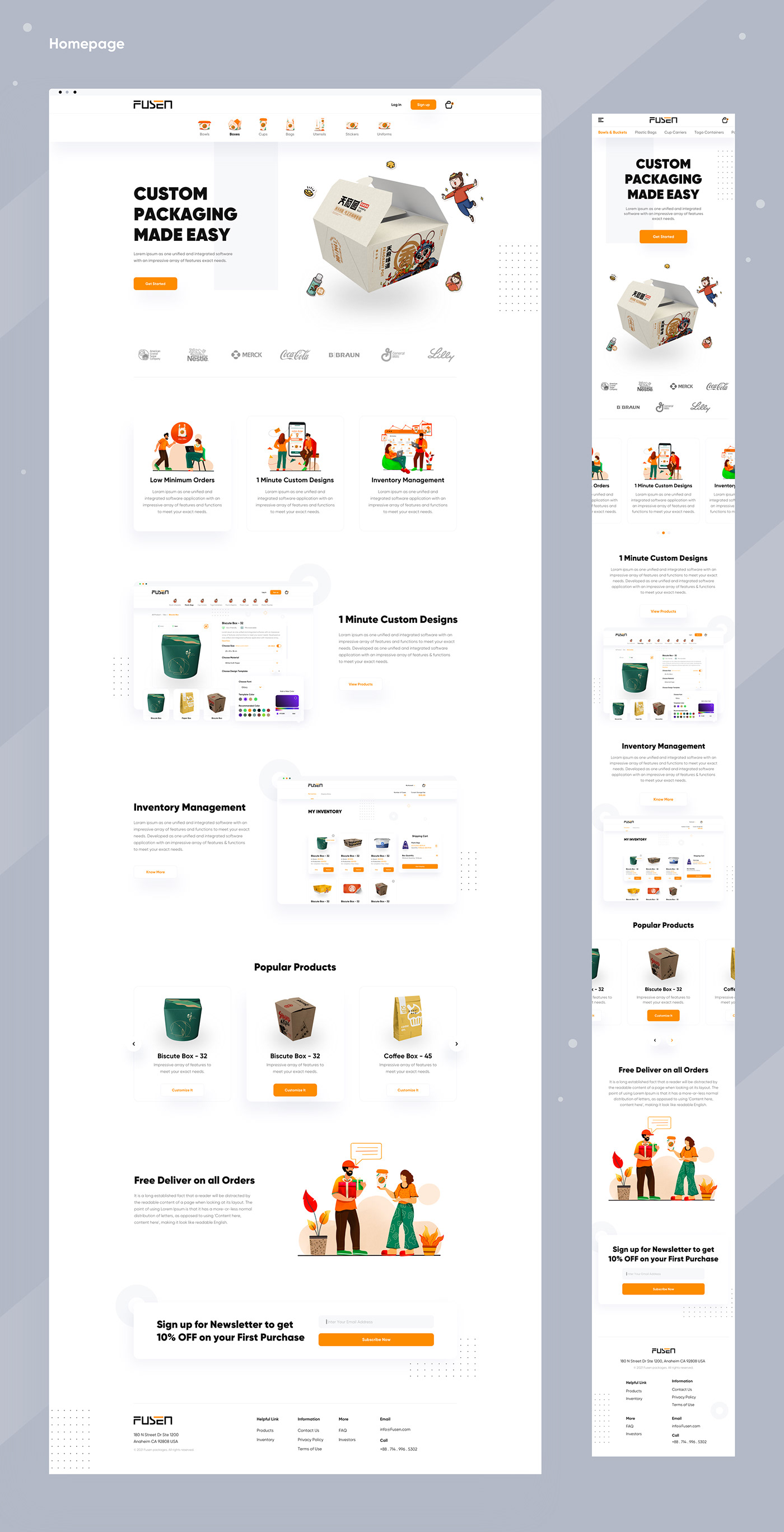 Brand Design Ecommerce Packaging product design  restaurant Web Design  Behance brand identity branding  Website