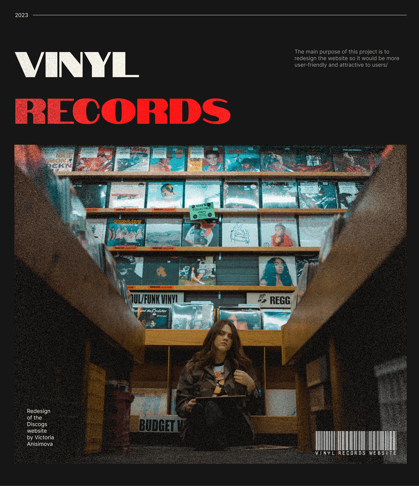 ux/ui Website store design vinyl vinyl record vinyl design