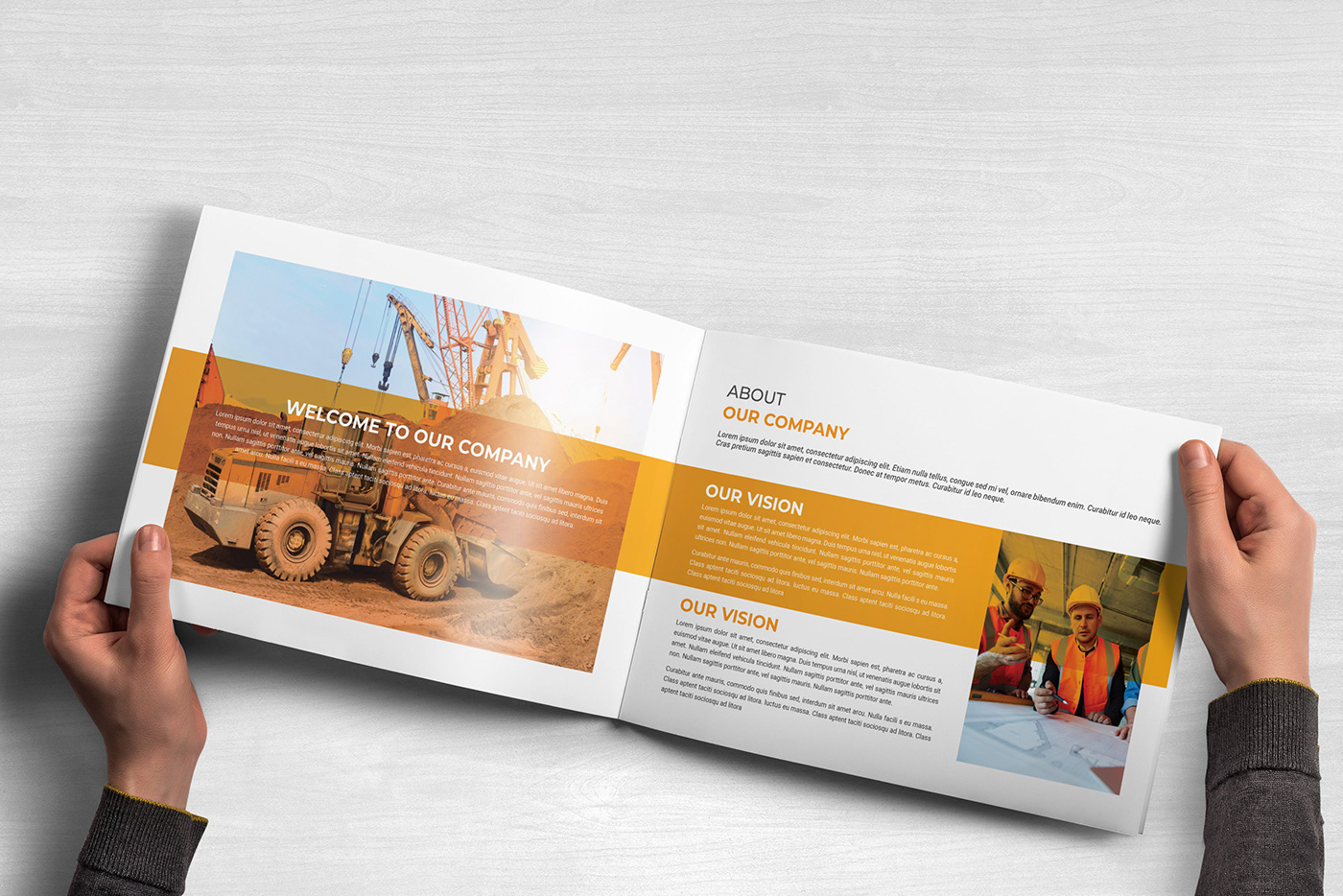 Construction Company Profile Brochure FREE Template