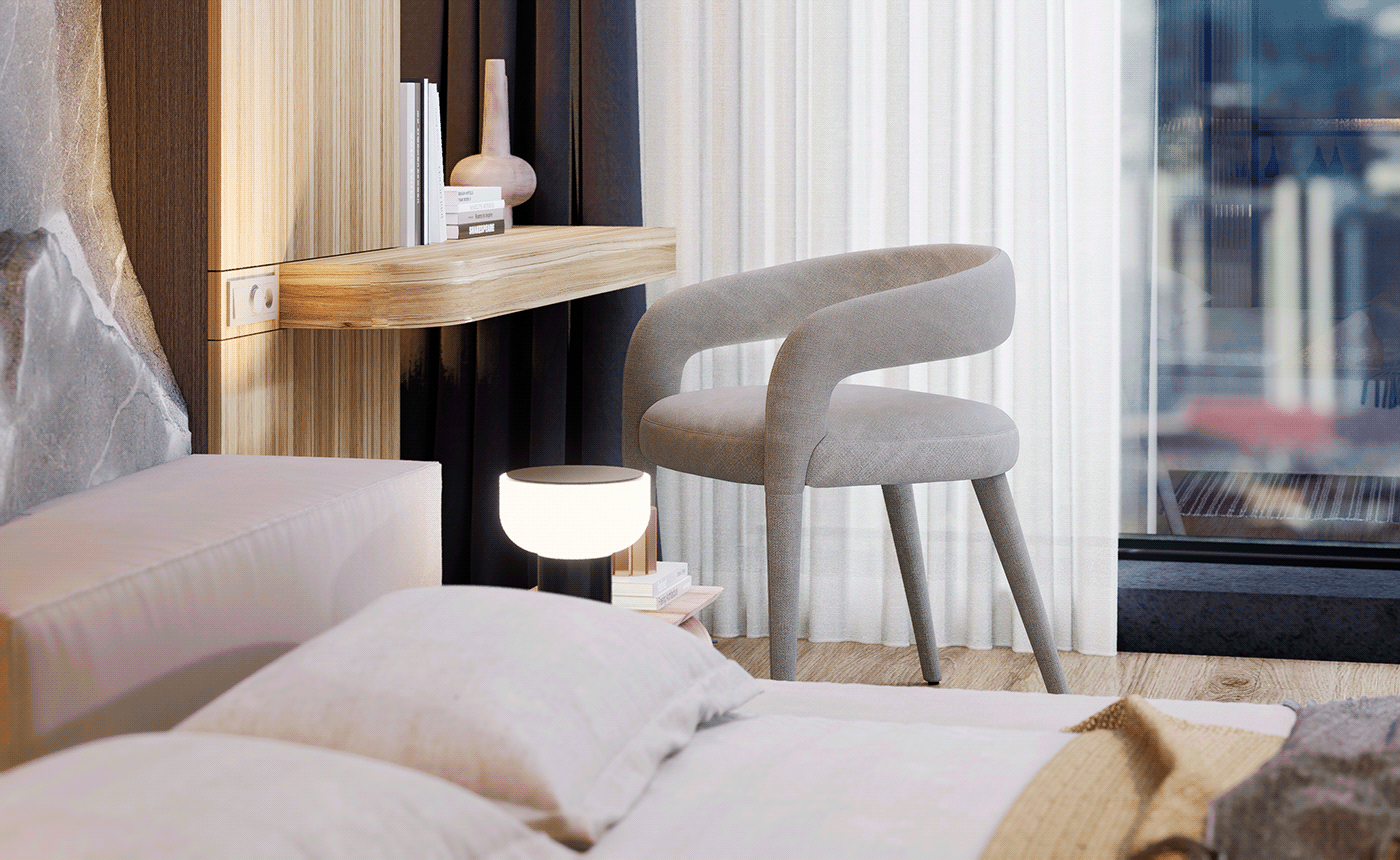 bedroom bedroomdesign rendering interni architettura Render architecture visualization interior design  modern