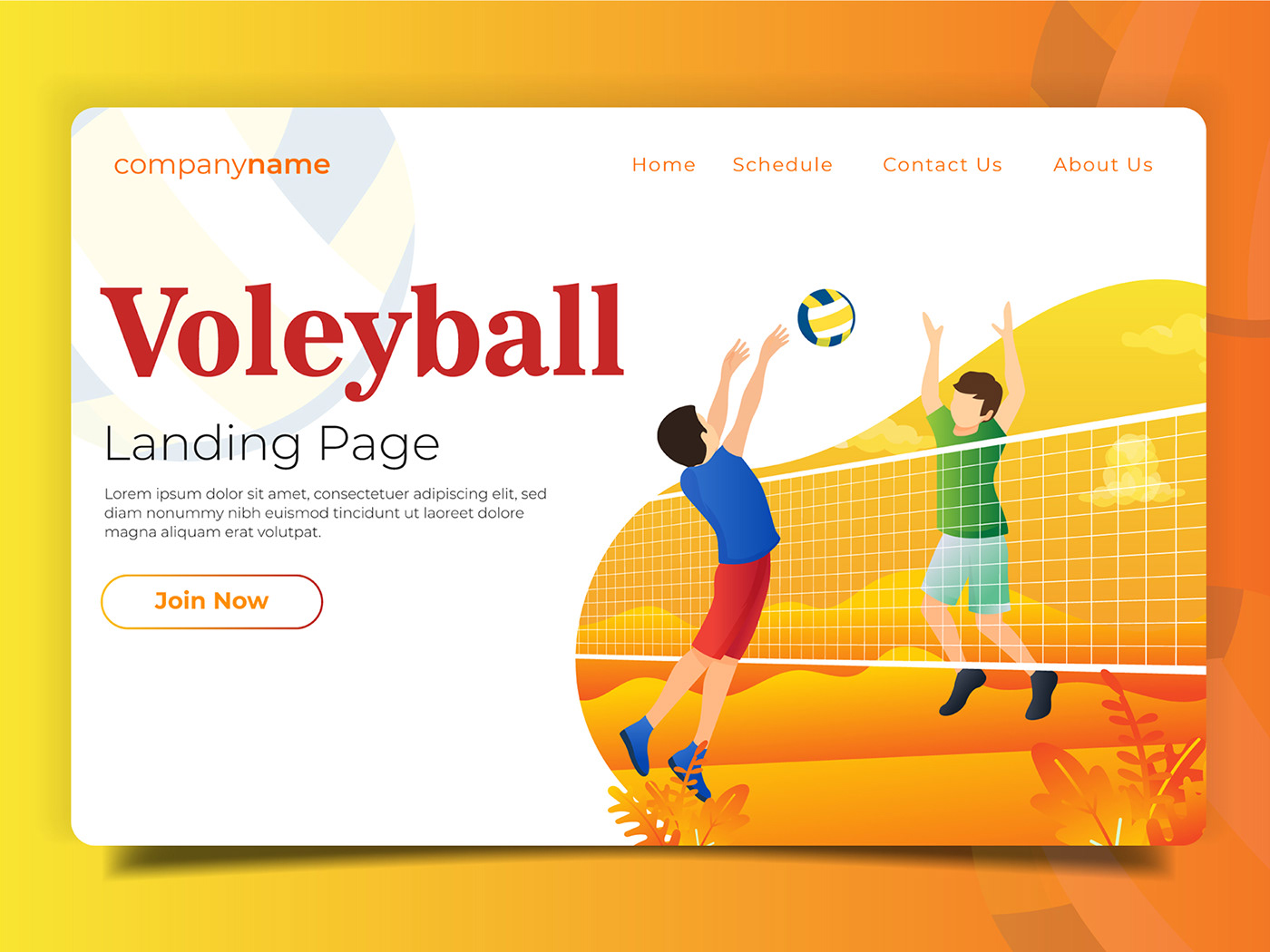 landing page UI Web Website site designbundles Interface sport artwork
