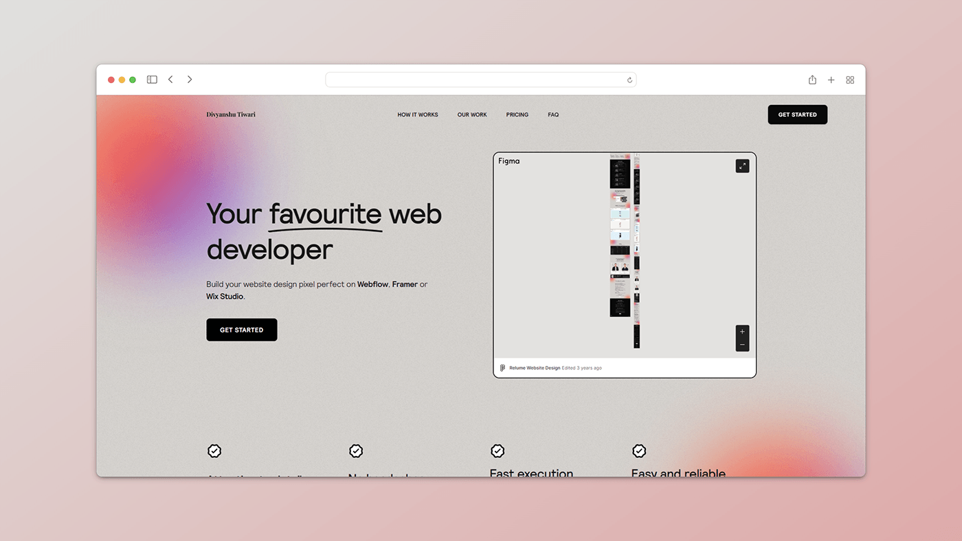 portfolio Website Web Design  Webflow
