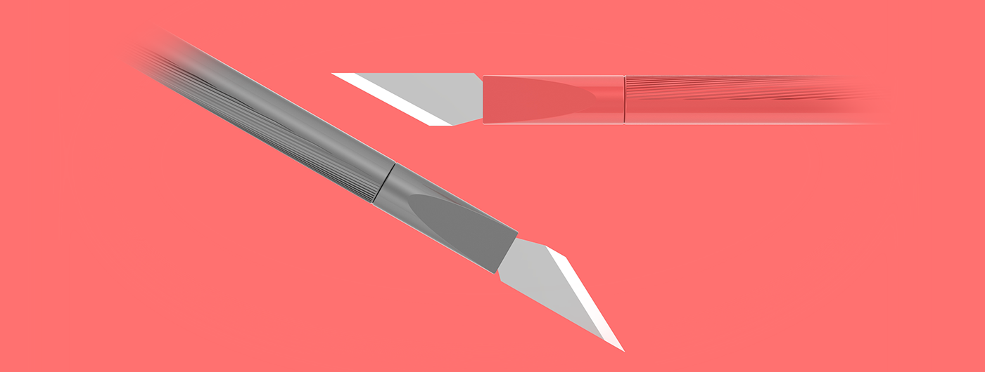 design rendering keyshot knife tools designtools product knurl
