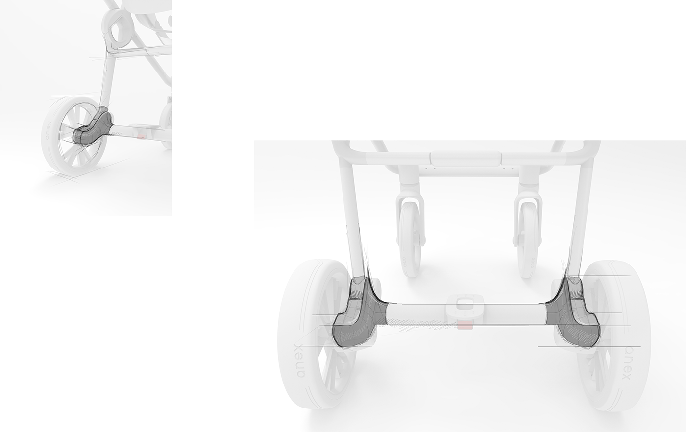 product product design  stroller stroller design child product complex design Design Award Red Dot styling 