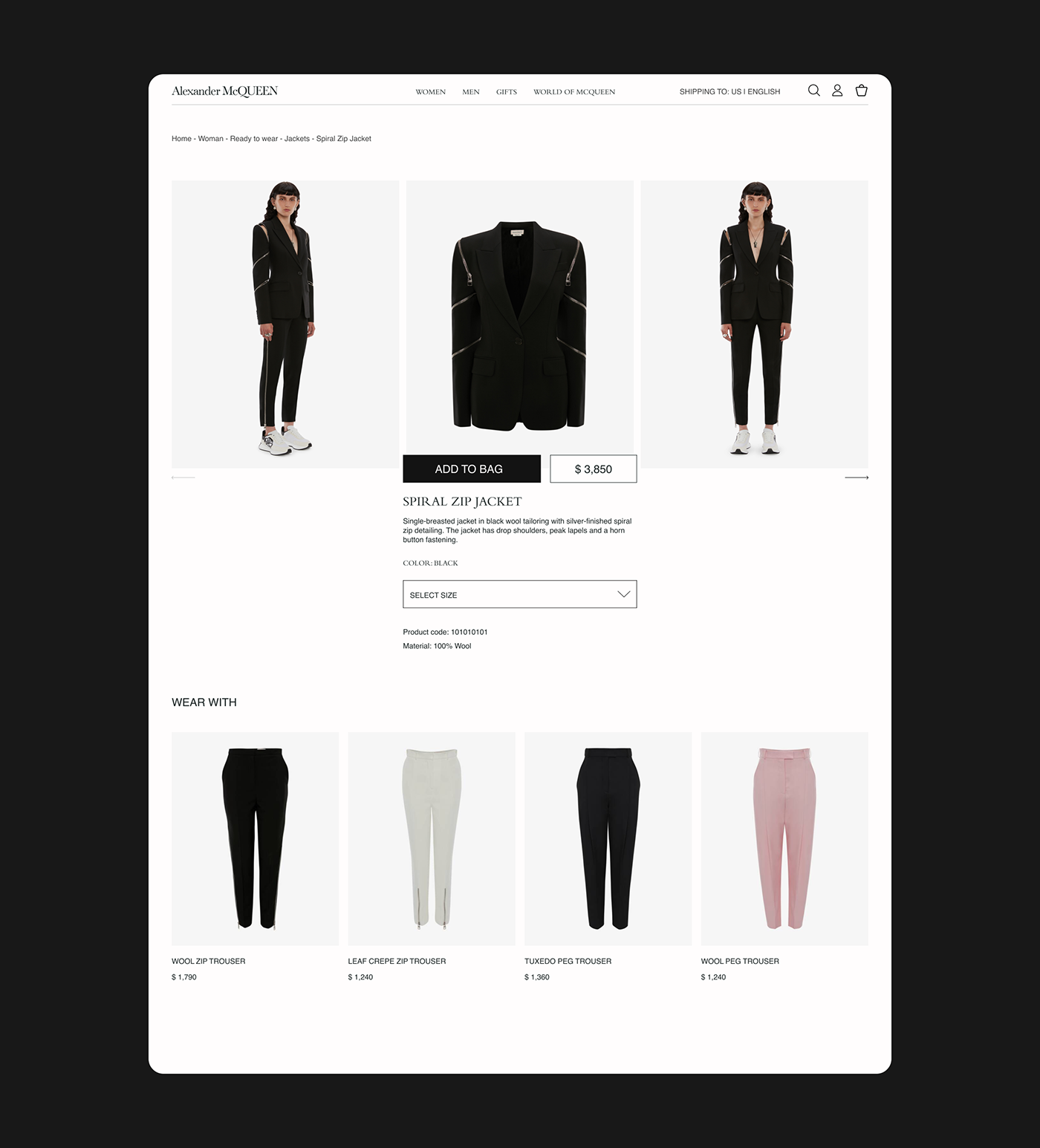 design Fashion  fashion design Figma mobile redesign site UX design ux/ui Web