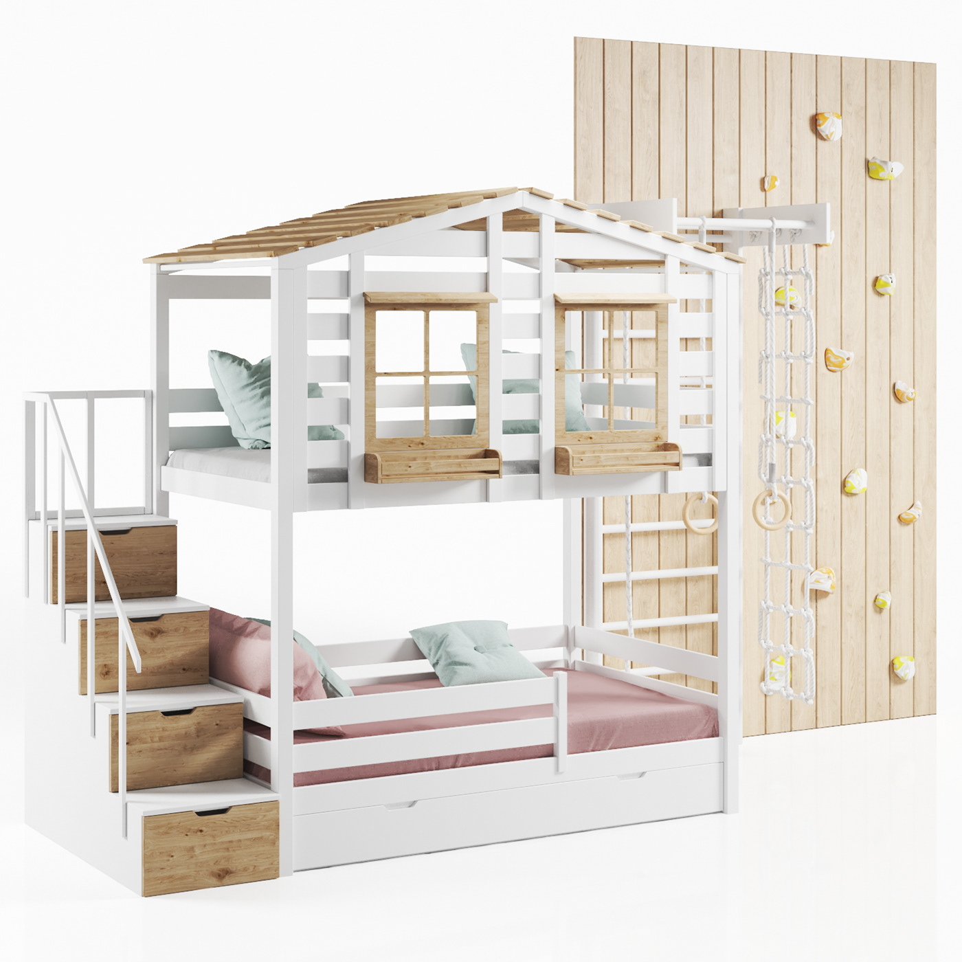 2 level 3D bed bilbao children Hooks model Sweden wall download