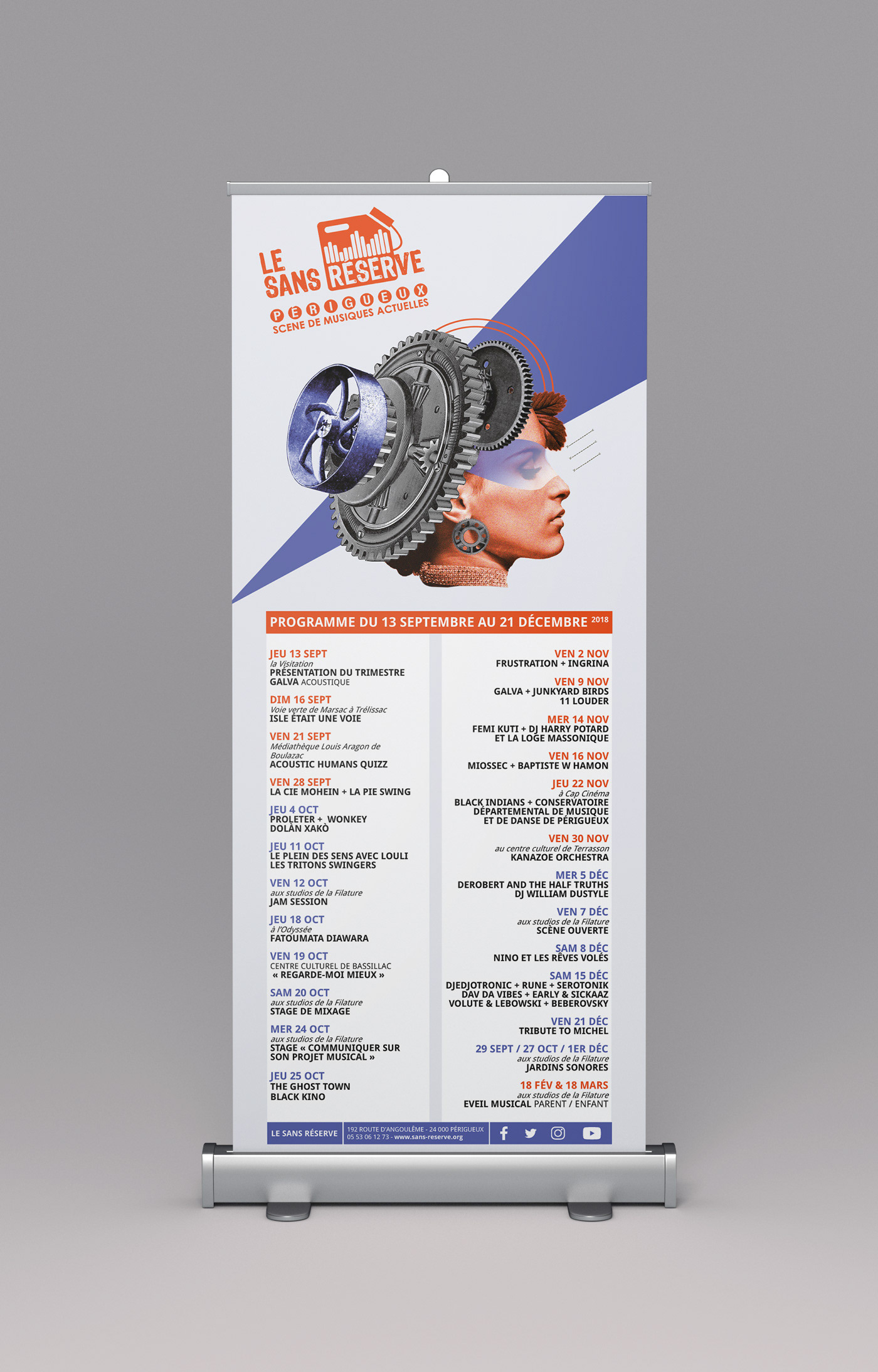 graphisme design ILLUSTRATION  Musique brochure poster collage digitalart spectacle