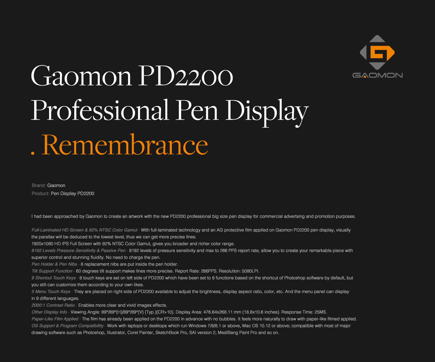 gaomon PD2200 graphic tablet pen display girl watercolor clouds double exposure beauty Emi Haze