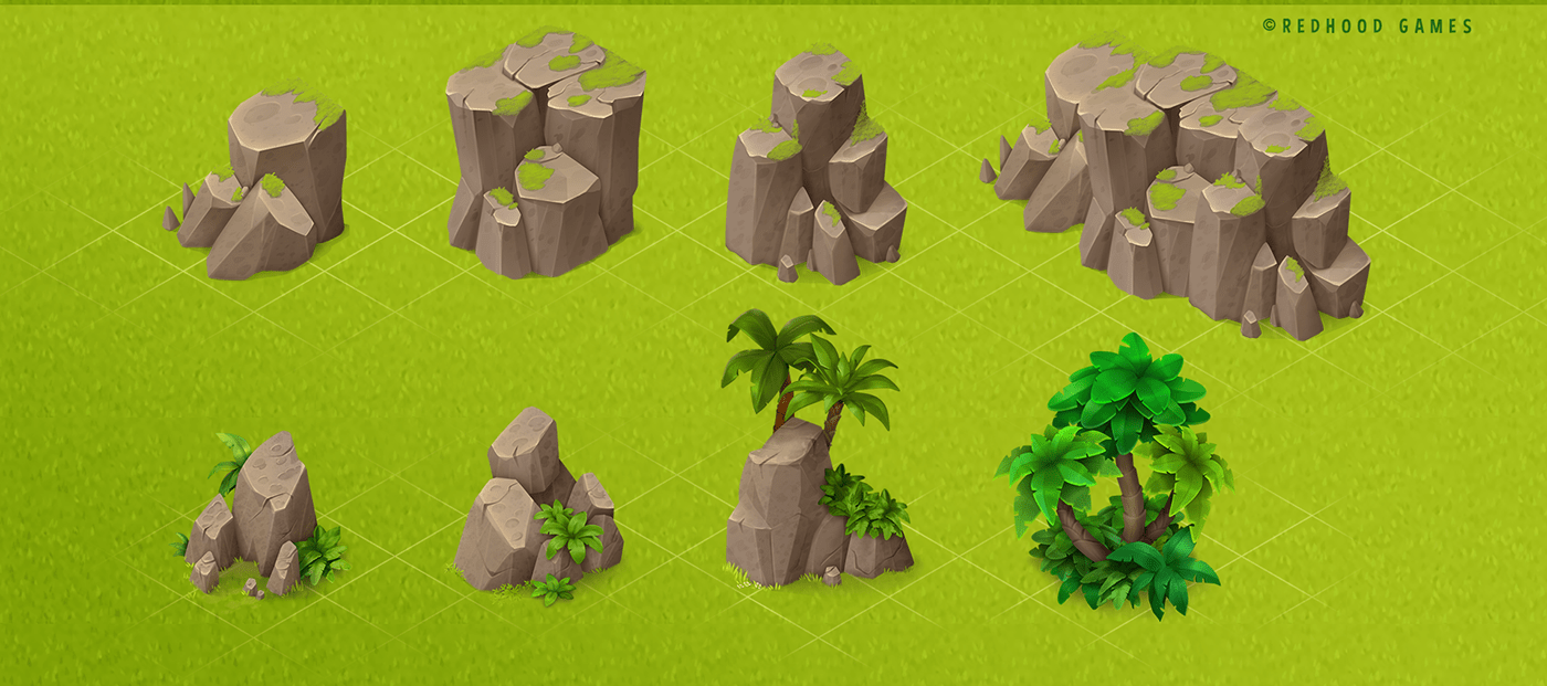 2D art gameart Isometric mobile mobilegame Township weed worldbuilding