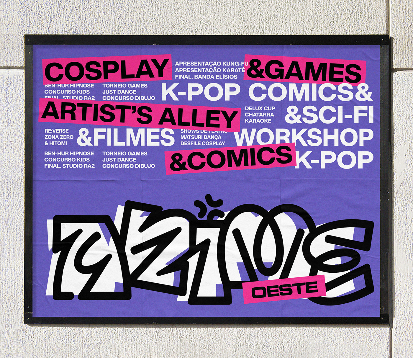 anime comic Event festival logo manga typography  
