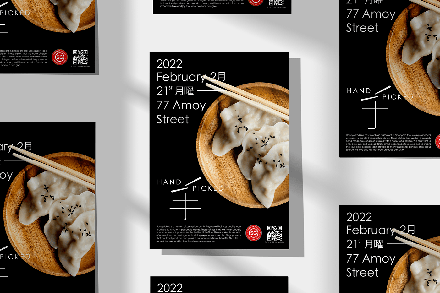 branding  Food  Logo Design menu poster restaurant singapore student typography   UI/UX