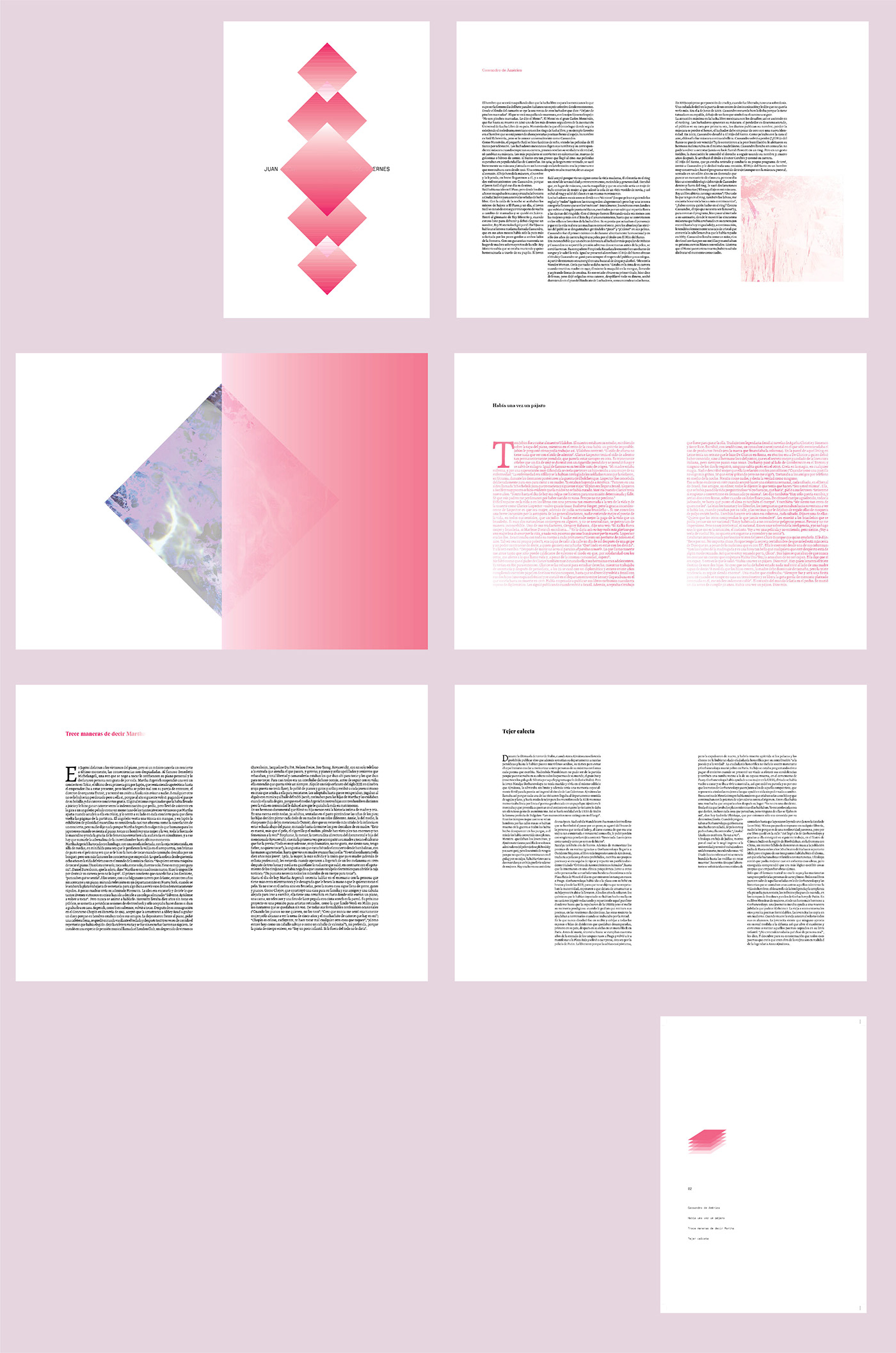editorial editorial collection Layout magazine type typograhpy geometric abstract manela fadu